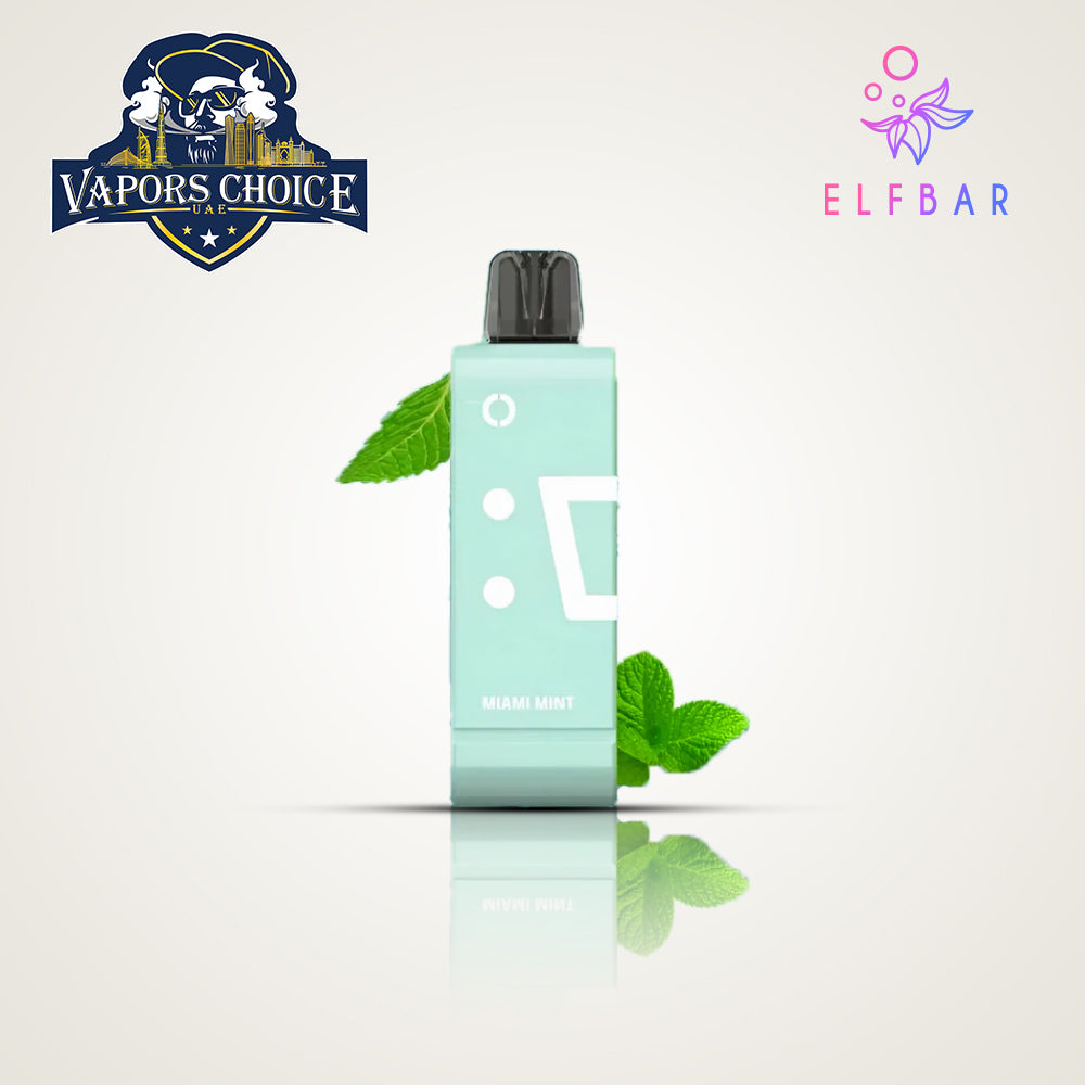 ELFBAR EW9000 (50mg) 9000 PUFFS Disposable Pods & Kit Miami Mint UAE Fujairah